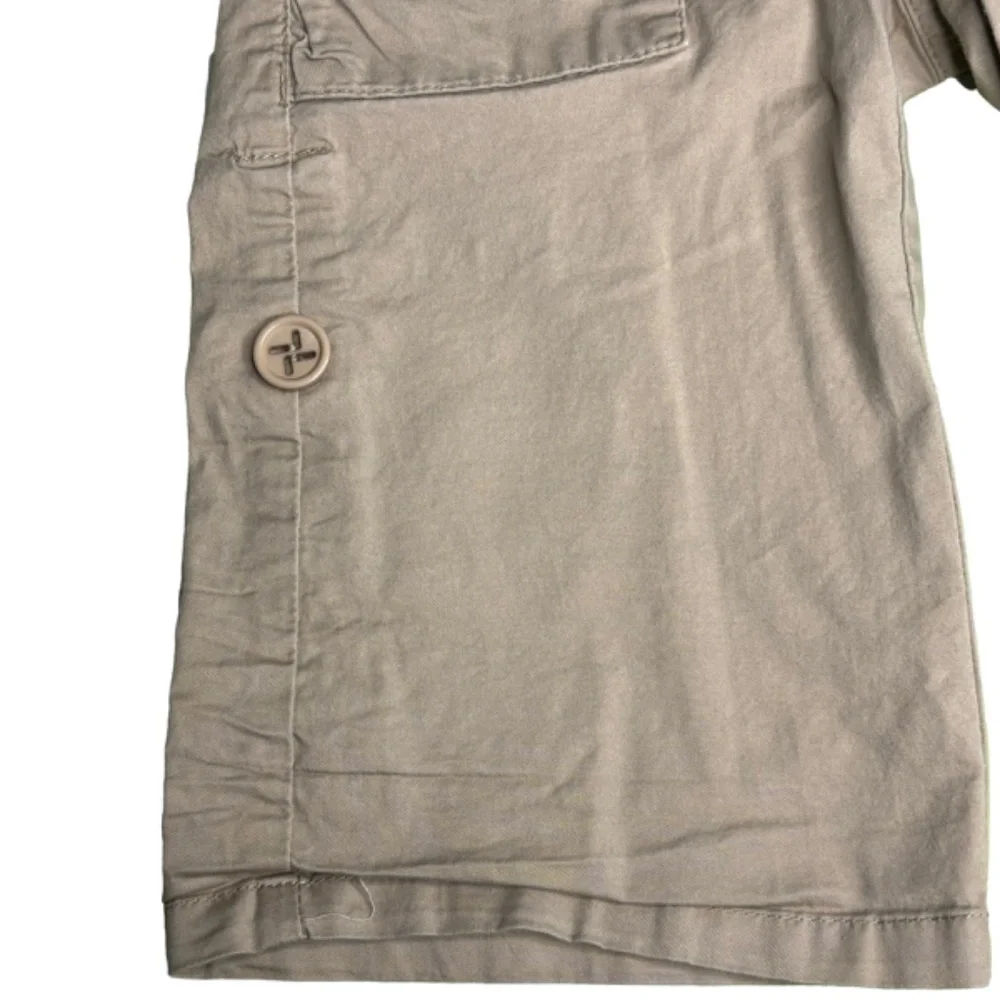 Rewind‎ Girls Shorts Size 7 Tan Khaki Roll Up Adjustable Length Bermuda Shorts